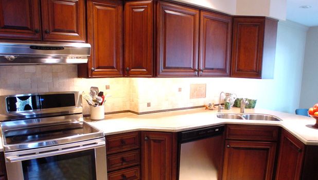 Cherry Refinish and Granite Counter tops